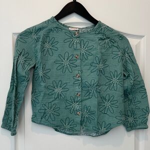 Cat & Jack Teal Floral Top